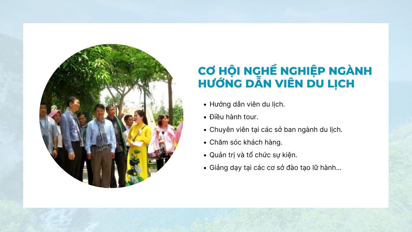 Cơ hội nghề nghiệp ngành Hướng dẫn viên du lịch