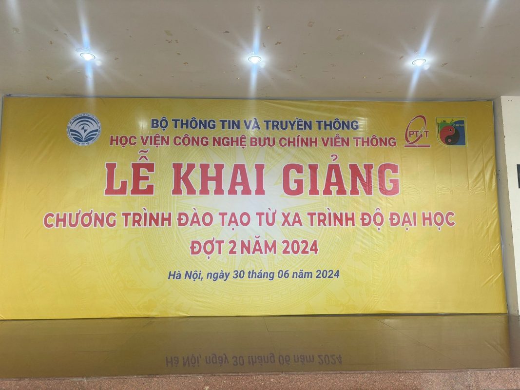 Lễ Khai Giảng Đợt II - Học Viện Công Nghệ Bưu Chính Viễn Thông Hệ Đào Tạo Từ Xa