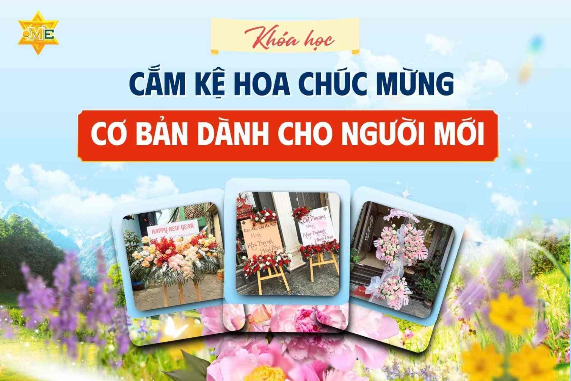 Học cắm hoa chúc mừng cực đơn giản tại nhà cùng OM’E Việt Nam